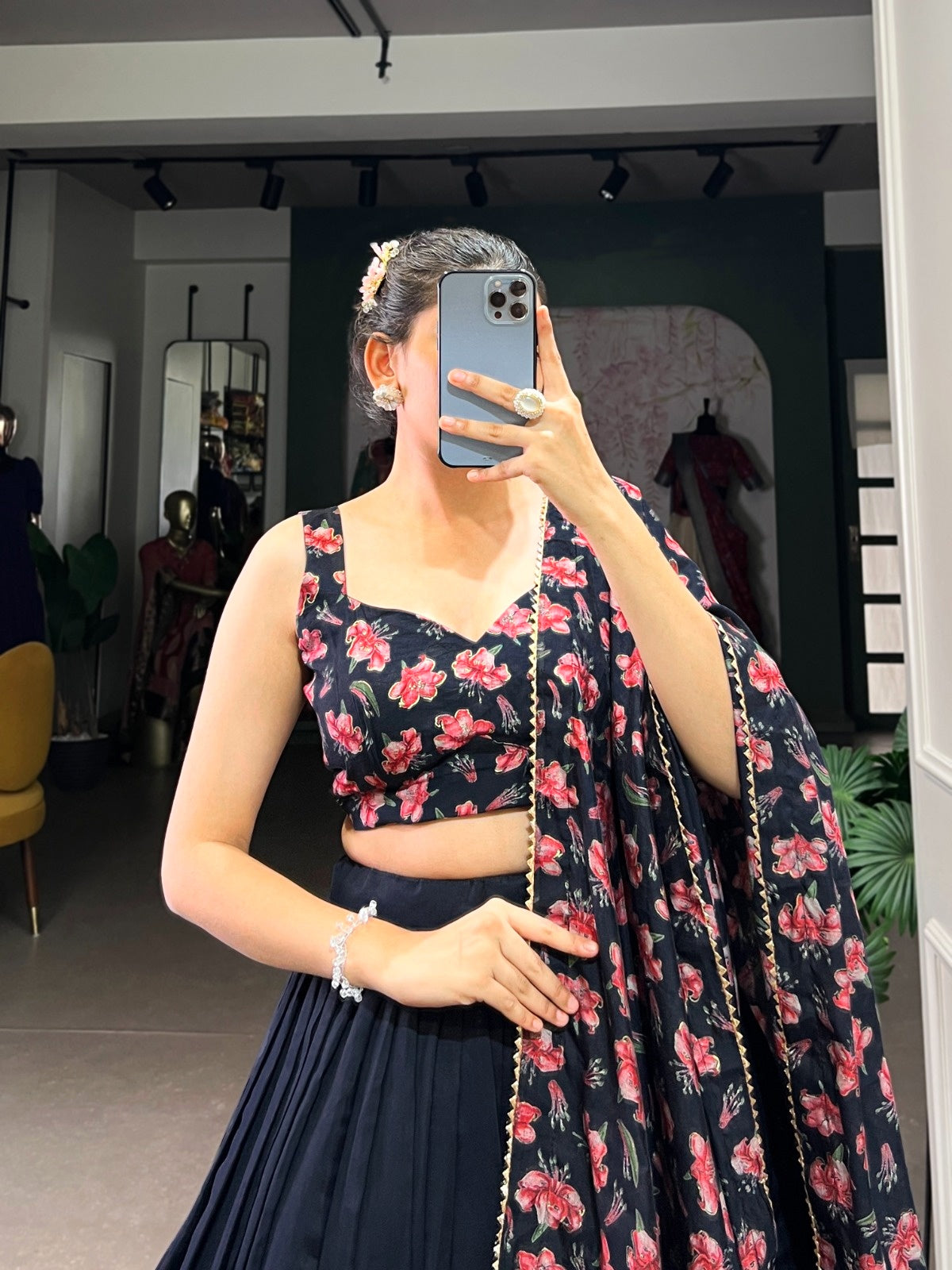 Blue Sparkle Lehenga Choli