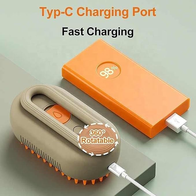 Steam Brush for Dog Cat