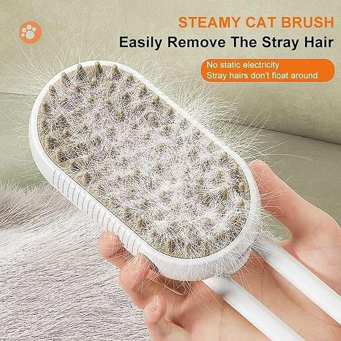 Steam Brush for Dog Cat