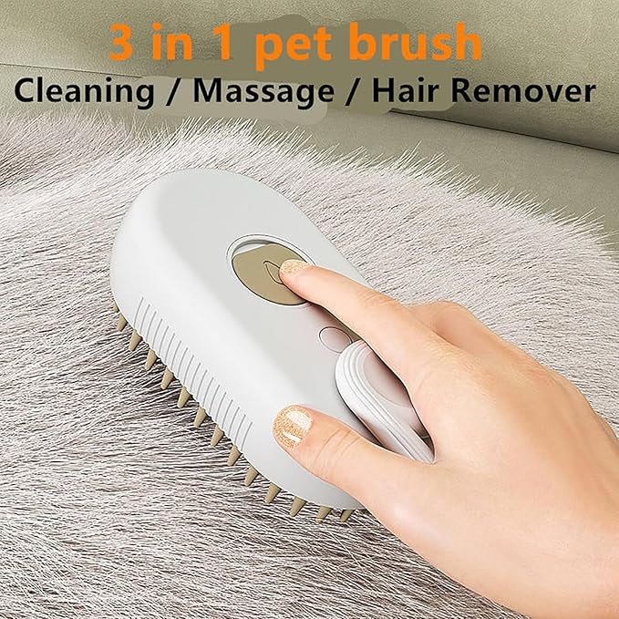 Steam Brush for Dog Cat